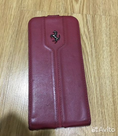 Чехол Ferrari iPhone /оригинал leather