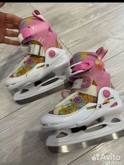 Коньки детские раздвижные 26-29