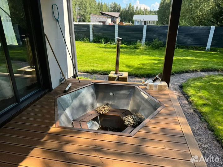 Чан банный 1800мм, нержавейка