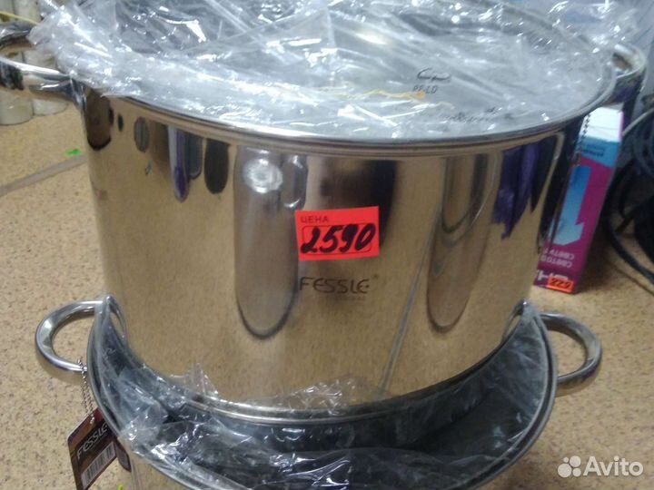 Кастрюля из нержавейки 8.1 л