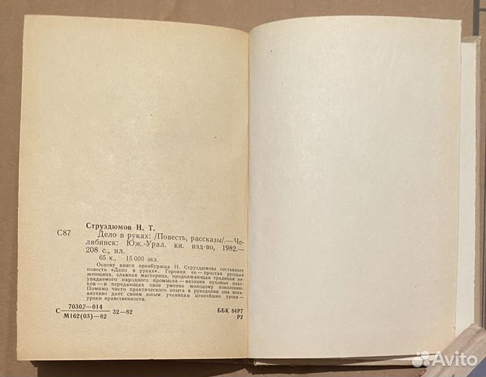 Н. Струздюмов Дело в руках. Повесть о платошнице