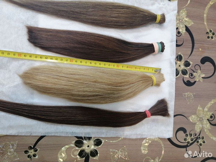 Волосы натуральные срез