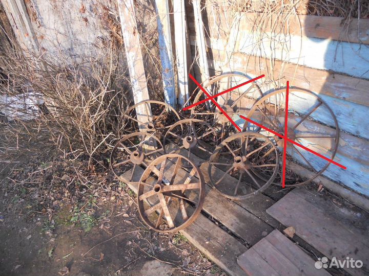 Колесо от тачки тачанки телеги железные самовывоз