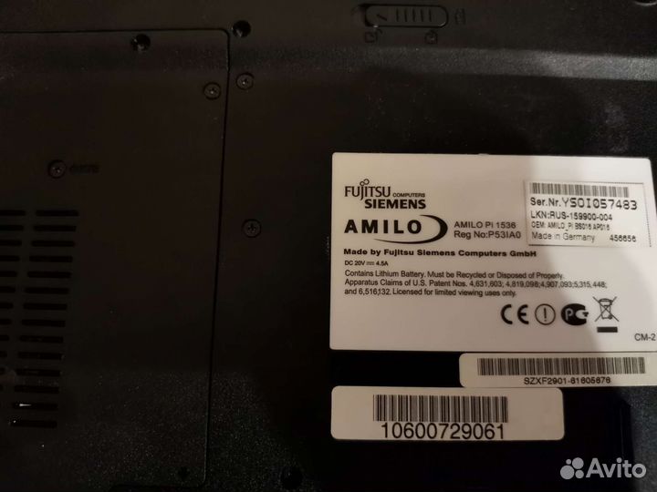 Ноутбук fujitsu siemens