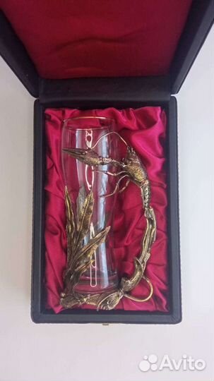 Пивной бокал Рак в футляре