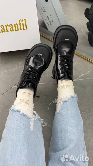 Ботинки женские осенние на байке