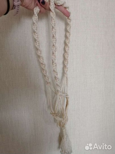 Подвес макраме для кашпо