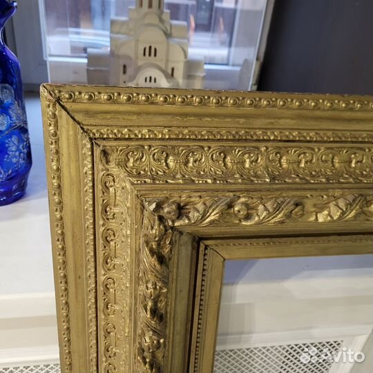 Большая рама для картины багет антикварная 19 век
