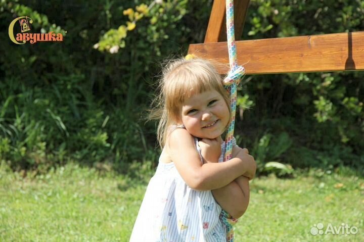 Детский игровой комплекс качели песочница