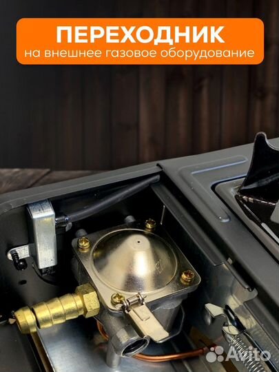 Плитка газовая туристическая под газовый баллон