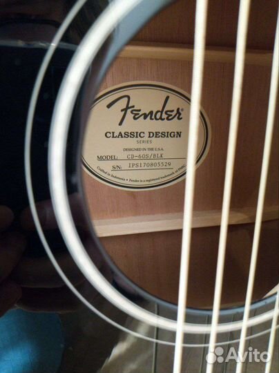 Fender CD 60 s /blk - Акустическая гитара