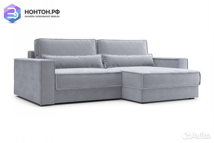 Диван угловой тик-так Сохо серый