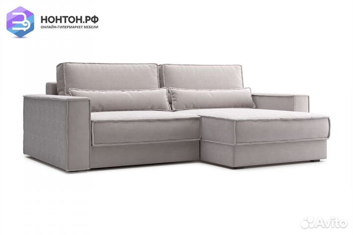 Диван угловой тик-так Сохо бежевый