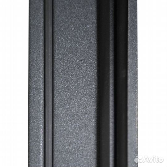 Дверь с терморазрывом и зеркалом букле графит