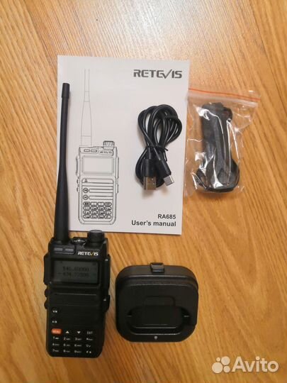 Радиостанция, сканер частот, зарядка USB Type С