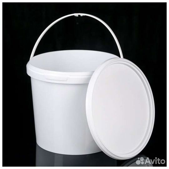 Ведро пластиковое с крышкой 10л