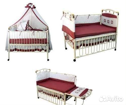 Кровать-трансформер Geoby c Балдахином и люлькой