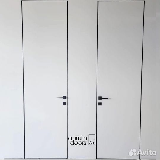 Скрытая дверь с установкой