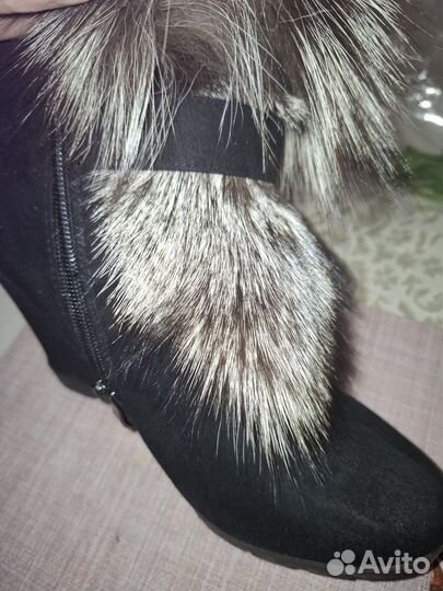 Сапоги женские натуральный мех