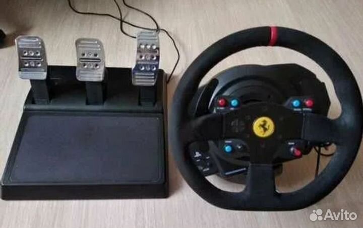 Игровой руль thrustmaster t300 alcantara