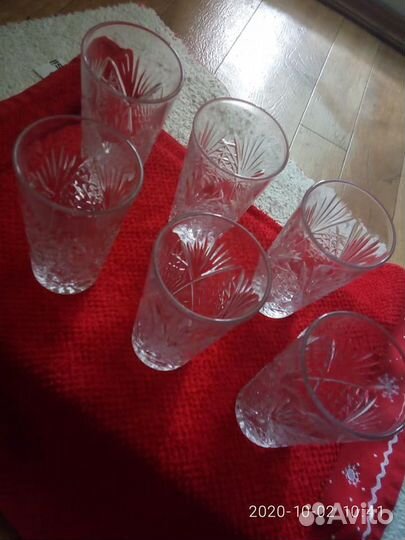 Стаканы хрустальные