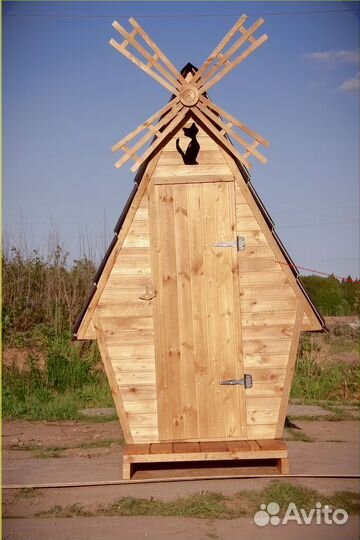 Дачный туалет деревянный BAG341
