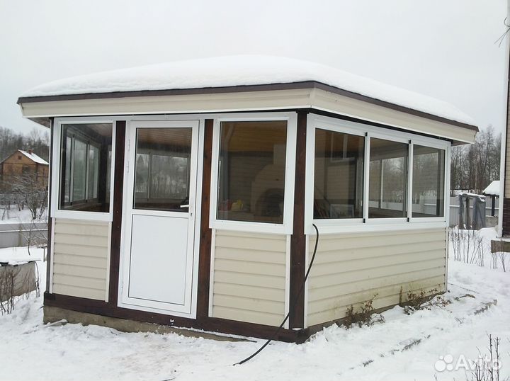 Остекление веранды распашное