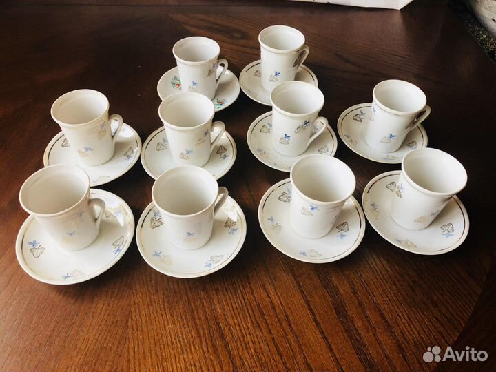Антикварный кофейный набор на 10 персон