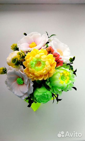 Интерьерные композиции (корзины и букеты из мыла)