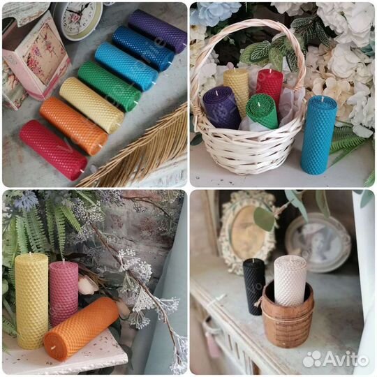 Свечи столбики, свечи из воска