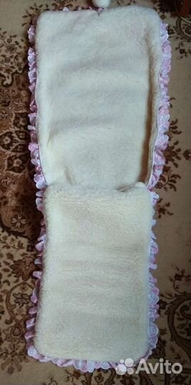 Конверт в коляску или на выписку для девочки