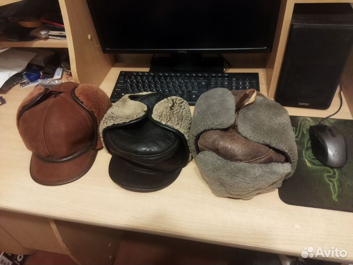 Мужская зимняя шапка из овчины