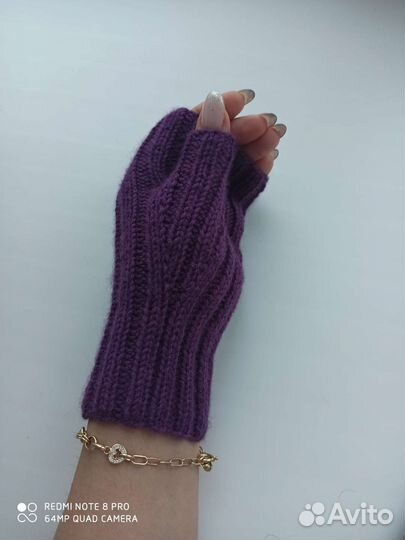 Перчатки митенки, вязание на заказ