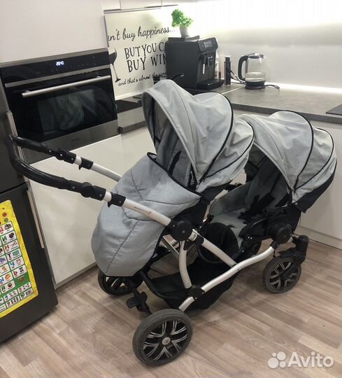 Коляска для двойни/погодок bebetto 42