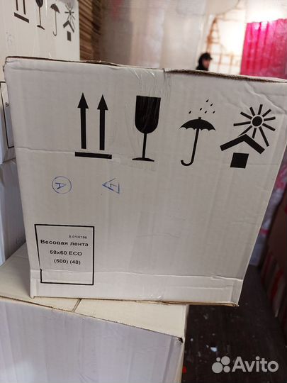 Термоэтикетки 58х60/500 этикеток в ролике