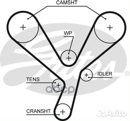 5643хs Ремень грм * 5643XS Gates