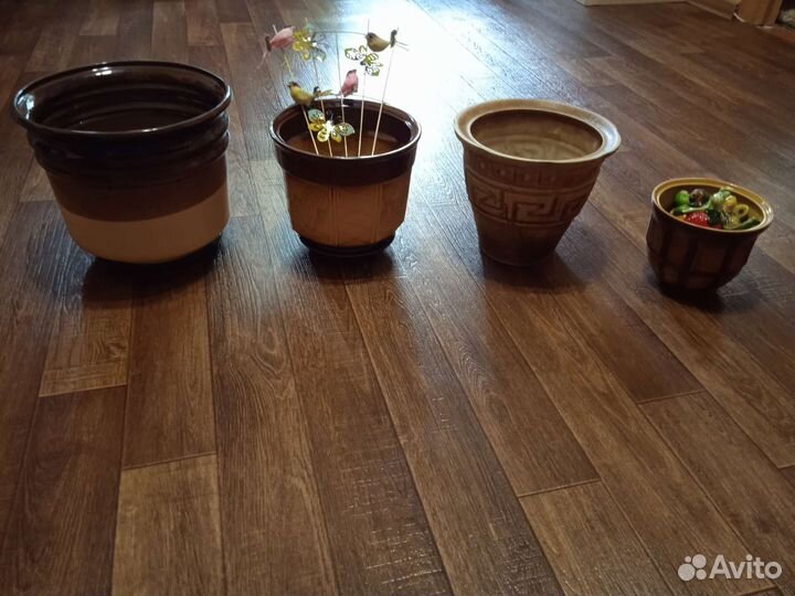 Керамические горшки цена за 4 шт