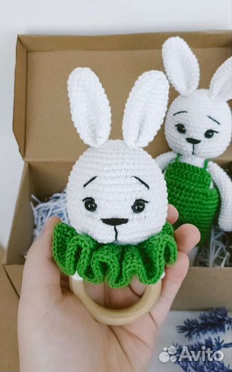 Подарочный набор для новорожденного/игрушка зайчик