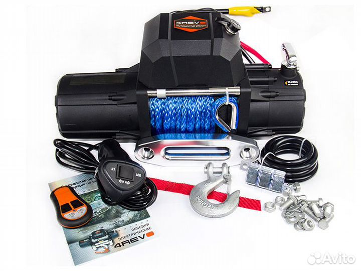 Лебедка 4Revo 9000S узкий барабан, синтетика