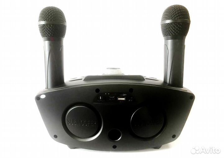 Колонка караоке с микрофонами акб Оригинал Новая