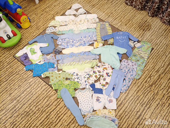 Одежда пакетом на мальчика 0-3 месяца