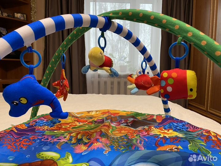 Развивающий центр коврик baby whales