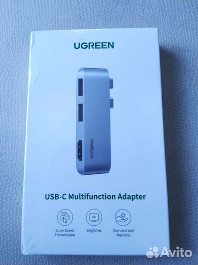 USB-концентратор ugreen для MacBook 3 в 1