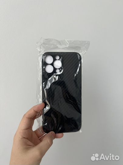 Карбоновый чехол iPhone 13 pro max