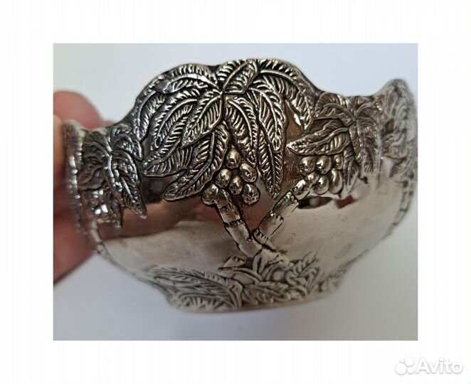 207 Металлическая ажурная конфетница 80-90 гг