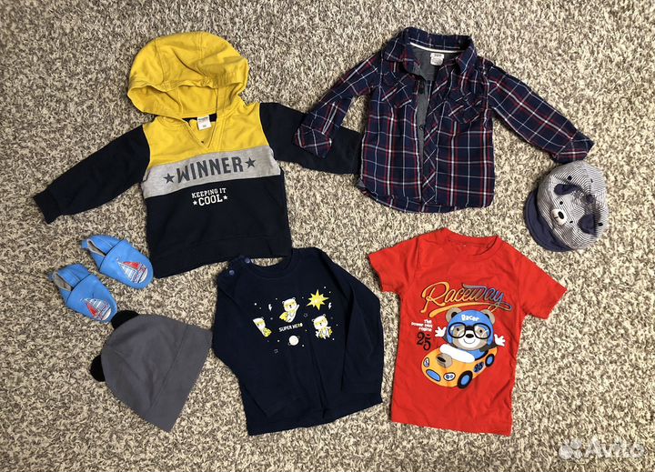 Одежда пакетом для мальчика 86-92