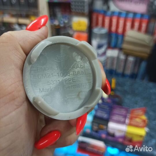 Заглушка диска форд синяя