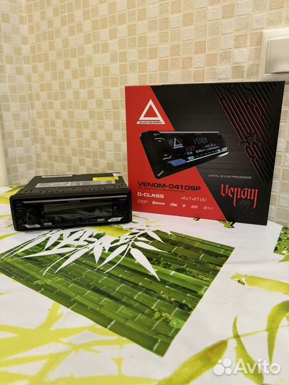 Магнитола Aura venom d41dsp 4*141w
