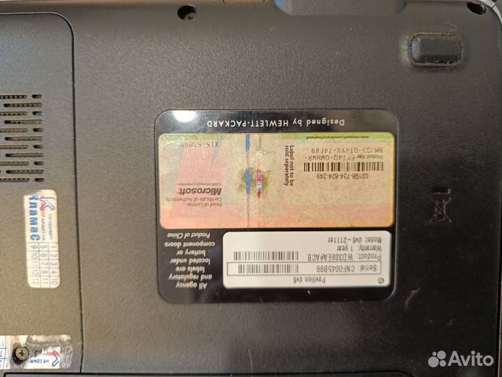Ноутбук hp pavilion dv6