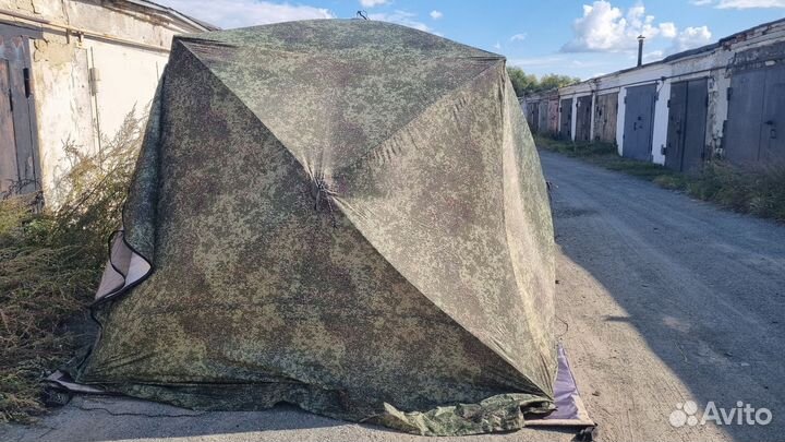 Зимняя палатка cube трехслойная
